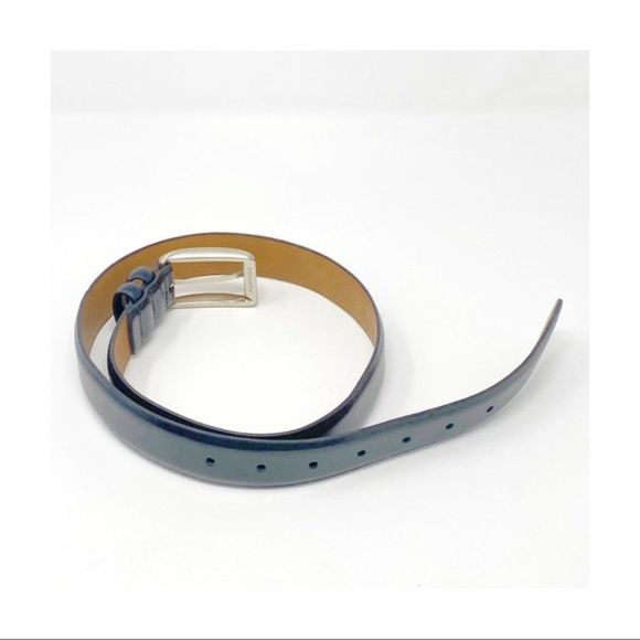 Dockers Black Tan Leather Belt Size 32 - Picture 4 of 7